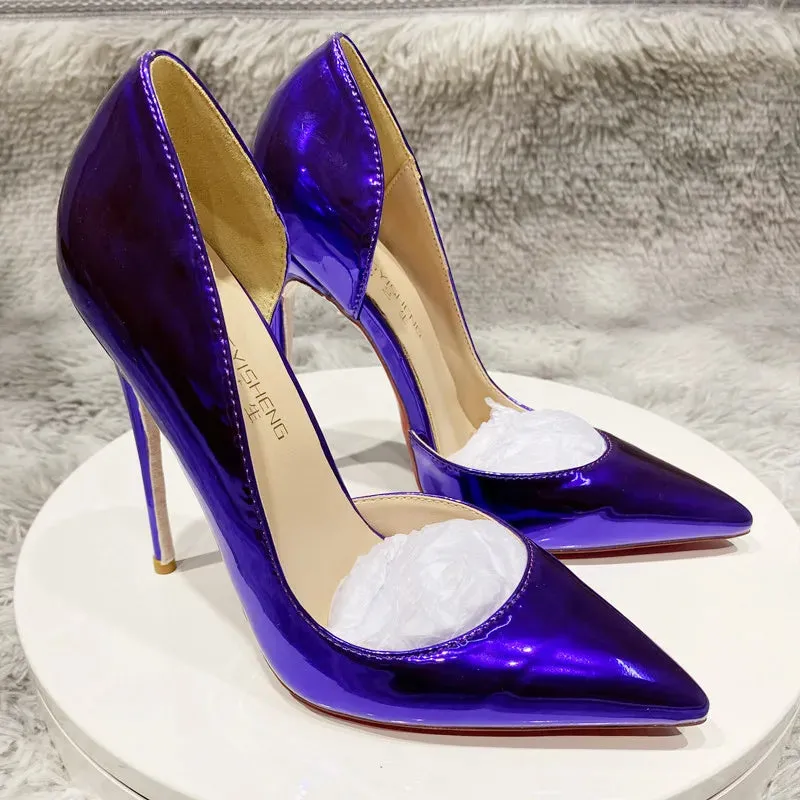 12 cm Sexy shoes high heel shoes real photos