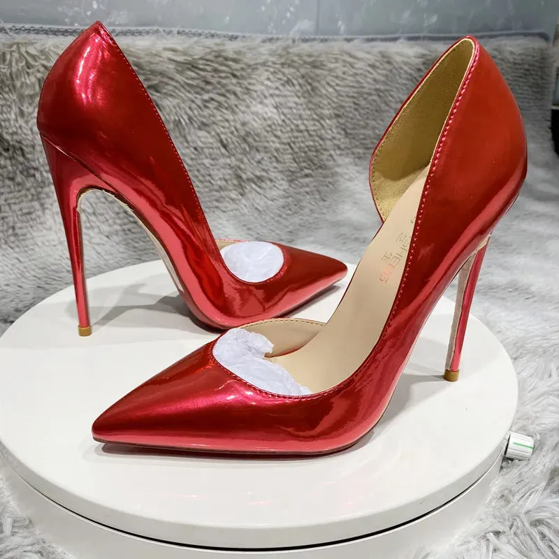 12 cm Sexy shoes high heel shoes real photos