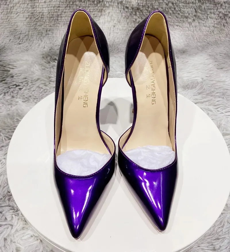 12 cm Sexy shoes high heel shoes real photos