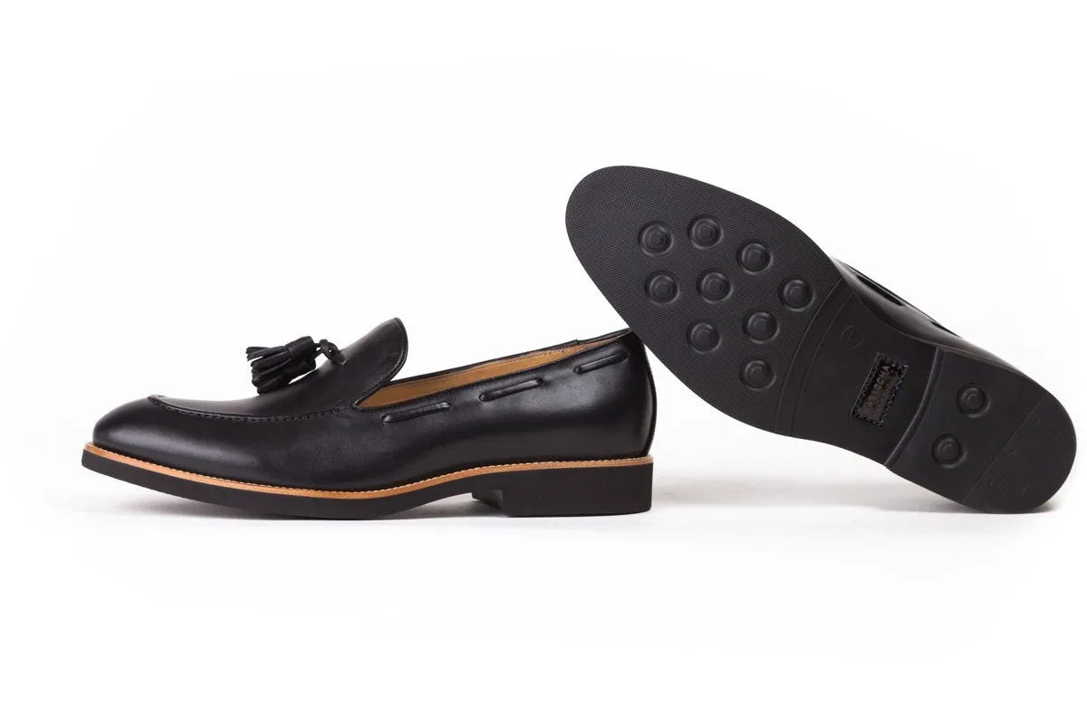 2017 Men's Black Tassel Loafer