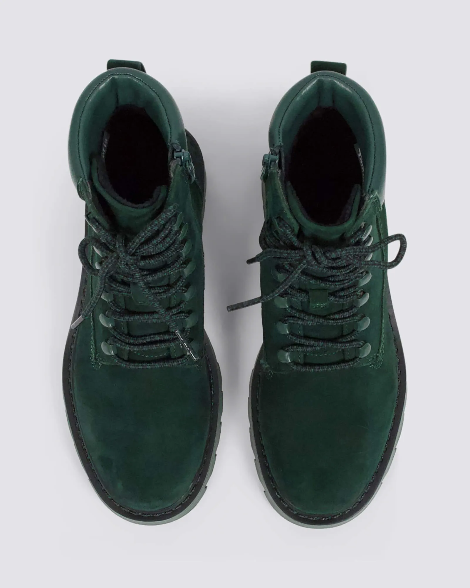 25909 COMBAT BOOTS GREEN LEATHER