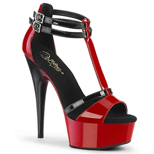 6 Inch Heel DELIGHT-663 Red Black