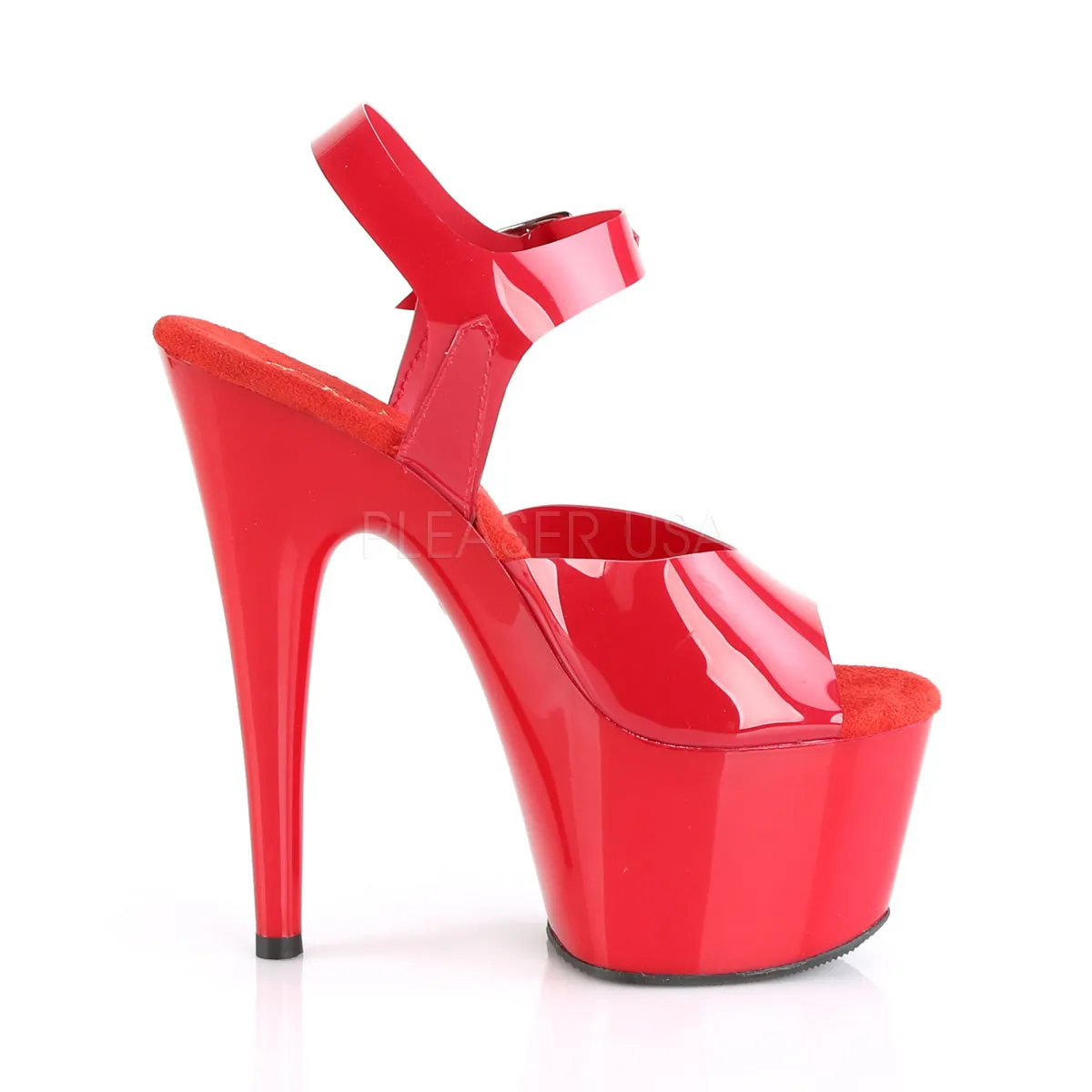 7 Inch Heel ADORE-708N Red Jelly