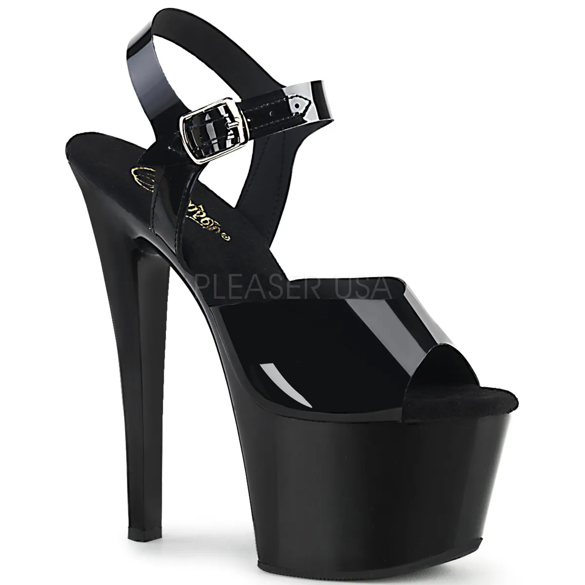 7 Inch Heel SKY-308N Black  Jelly