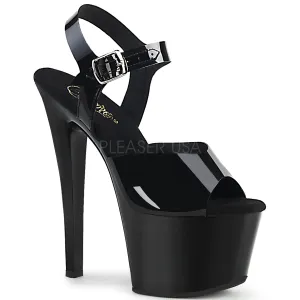 7 Inch Heel SKY-308N Black  Jelly