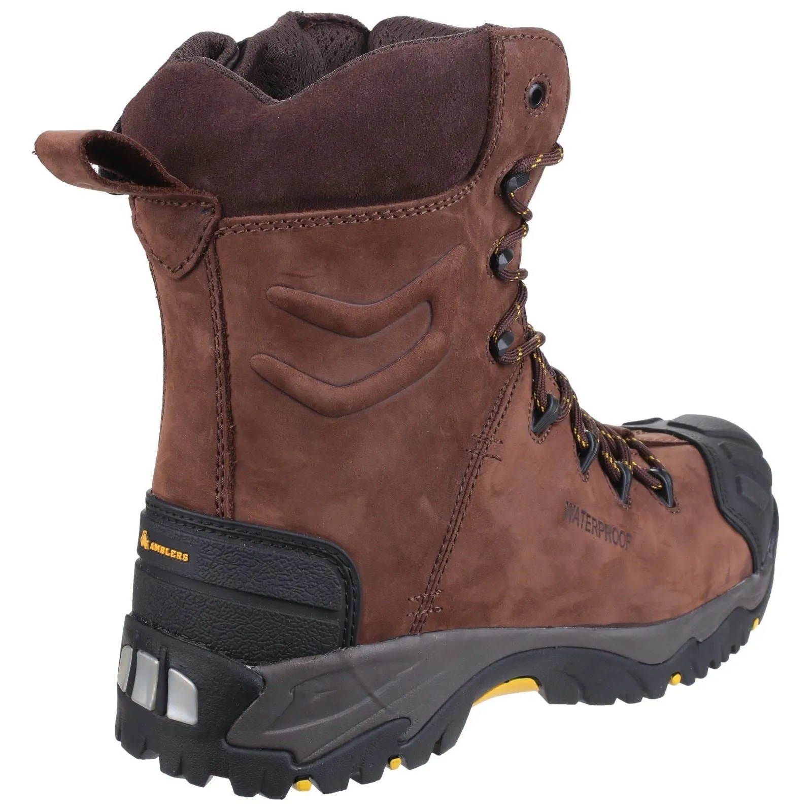 Amblers Safety Men's AS995 Pillar Hi-leg Safety Boot in Brown