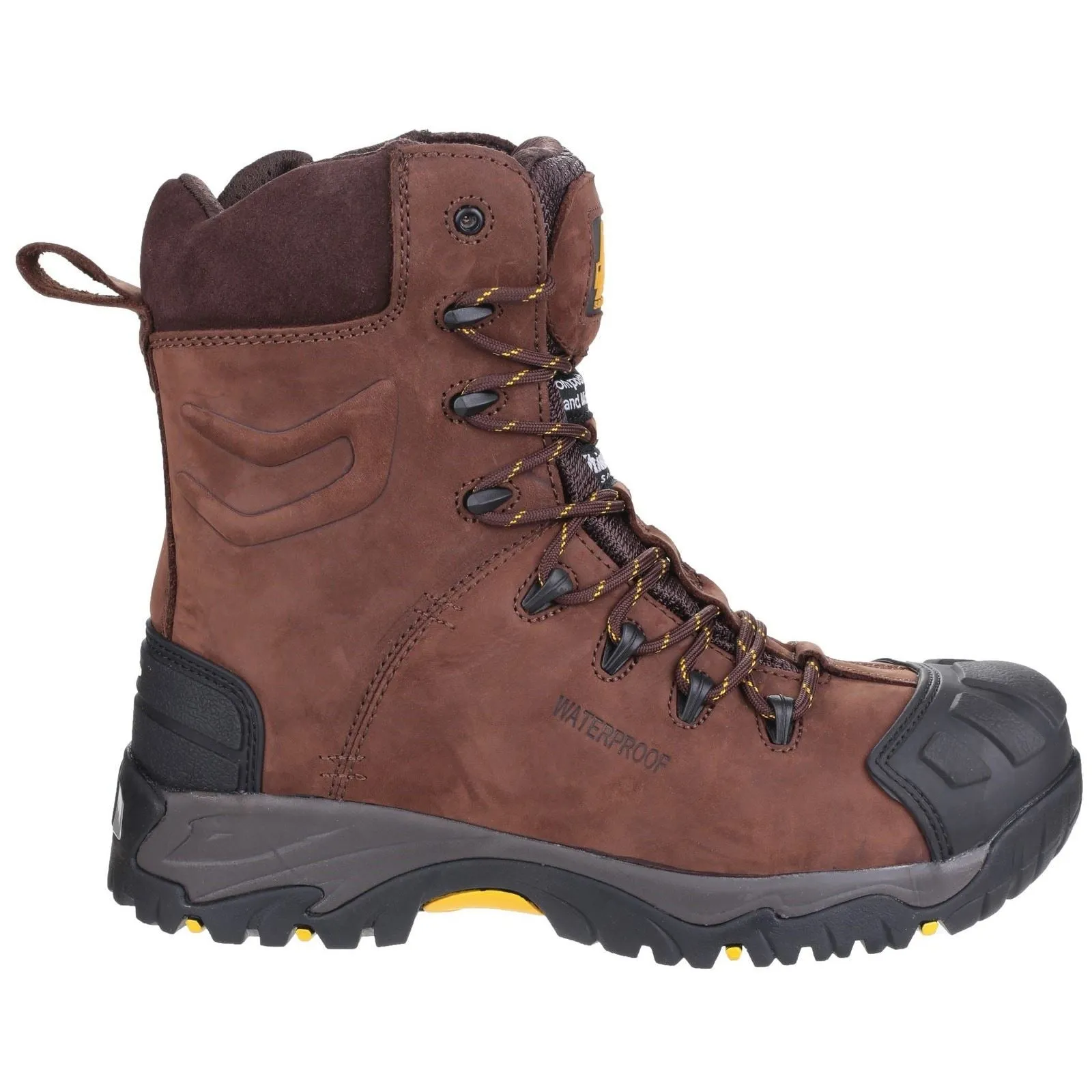 Amblers Safety Men's AS995 Pillar Hi-leg Safety Boot in Brown