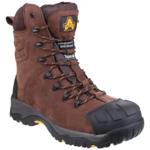 Amblers Safety Men's AS995 Pillar Hi-leg Safety Boot in Brown