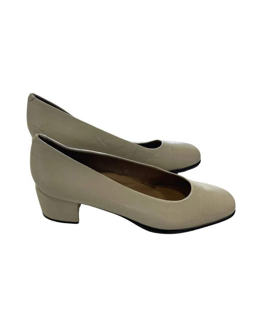 Andrew Geller Magic Vintage Nude Chunky Heel