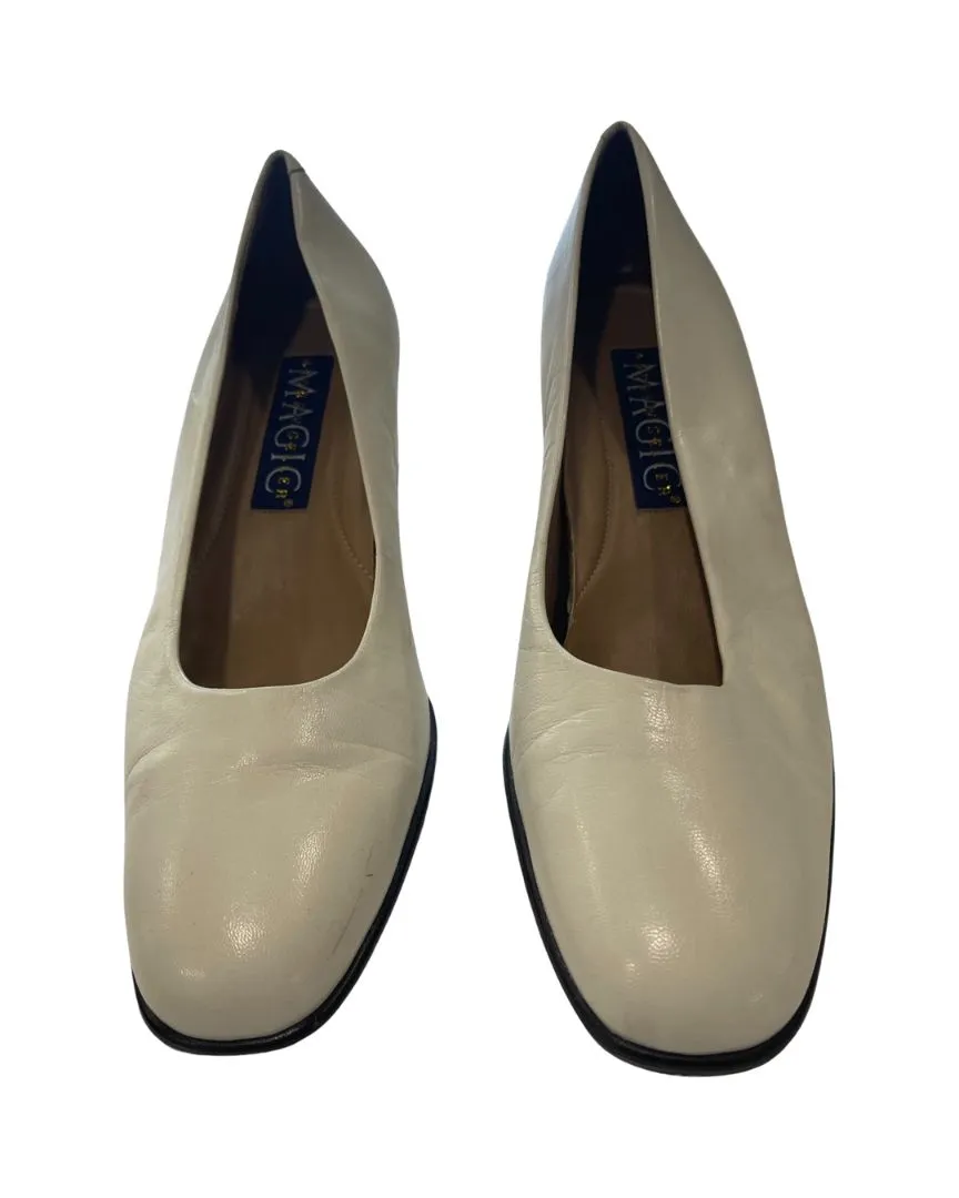 Andrew Geller Magic Vintage Nude Chunky Heel