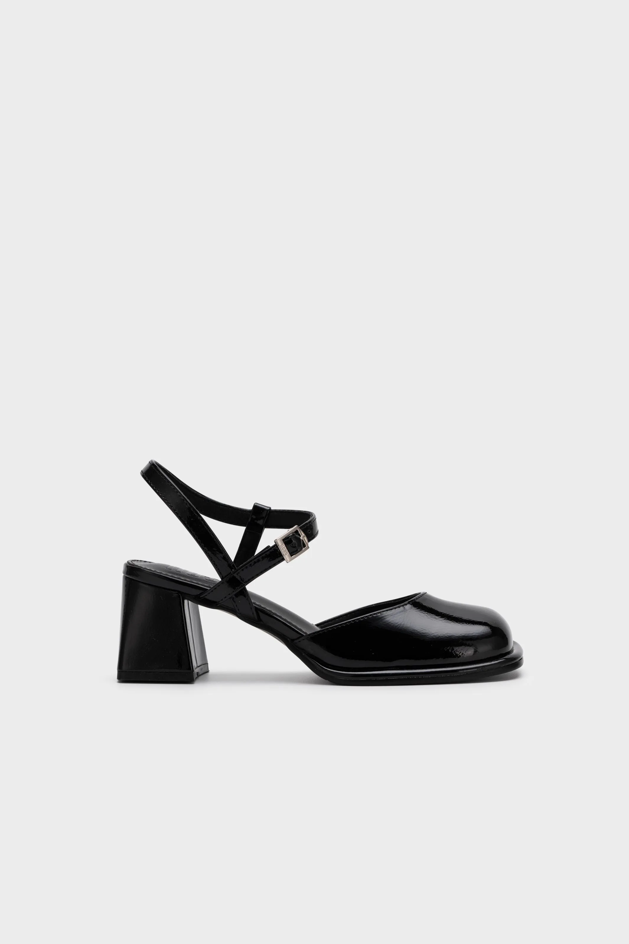 ANKLE STRAP CHUNKY HEEL PUMP