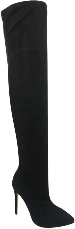 Anne Michelle Dedicate 48M Womens Elastane Pointy Toe Stiletto Boots