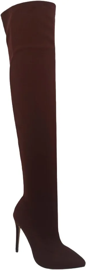 Anne Michelle Dedicate 48M Womens Elastane Pointy Toe Stiletto Boots