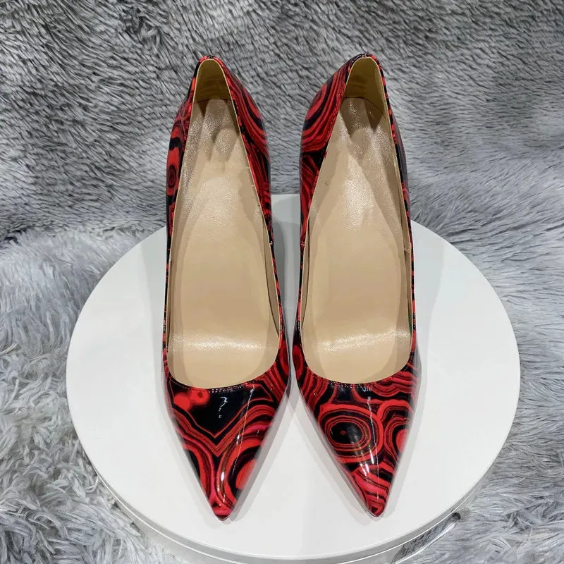 artistic graffiti female print sexy stiletto high heel