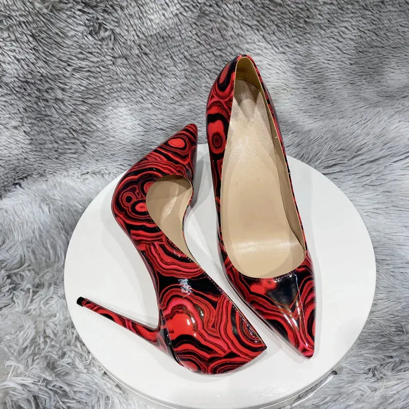 artistic graffiti female print sexy stiletto high heel