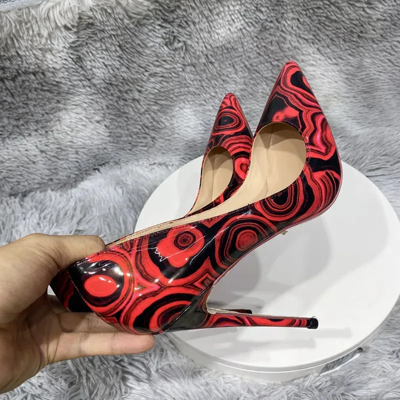artistic graffiti female print sexy stiletto high heel