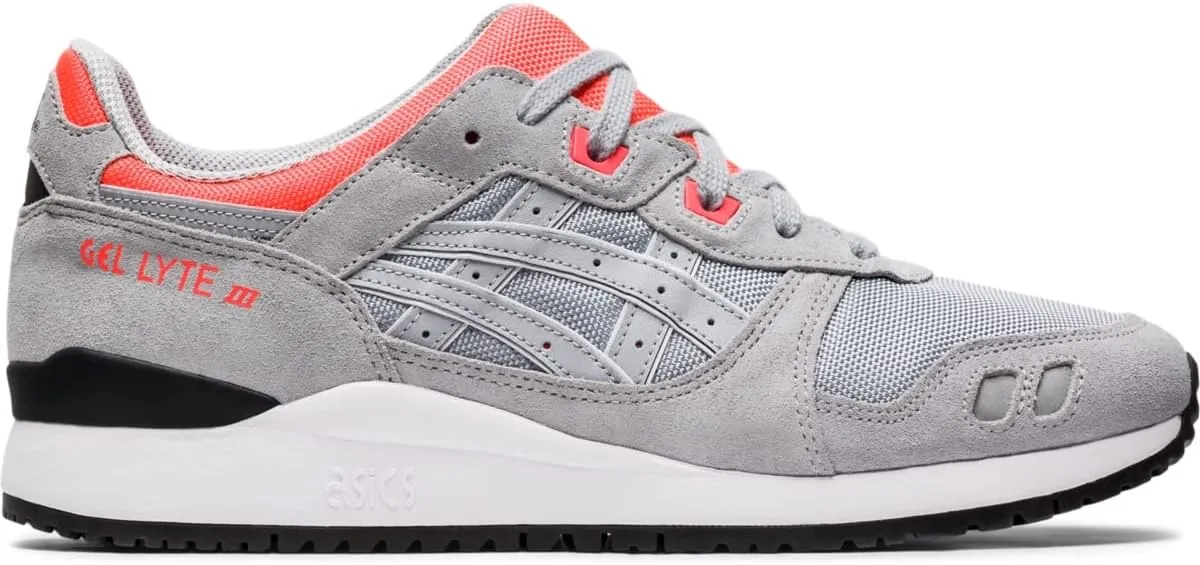 ASICS Men's Gel-Lyte III OG Shoes, 11, Piedmont Grey/Piedmont Grey/Pink