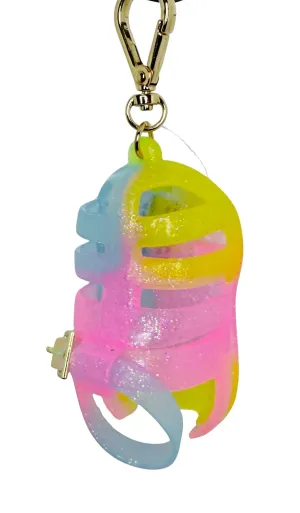 Bath and Body Works Yellow, Blue, Pink Jelly Shoe Pocketbac Hand Sanitzer Holder