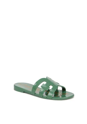 Bay Jelly Sandal | Green Garden