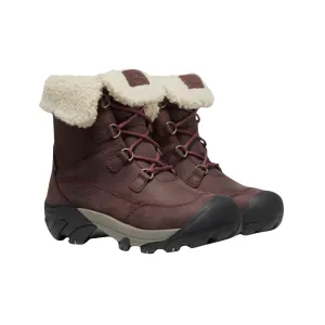 Betty Waterproof Short Boot - Burgundy/Brindle (M).