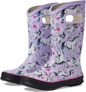BOGS Rain Boot Unicorn Awesome (Toddler/Little Big Kid), Lavender Multi, 7 US Unisex