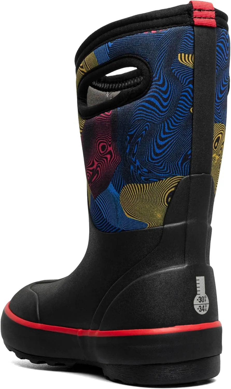 BOGS Unisex-Child Classic Ii-Warped Stripes (Toddler/Little Big Kid) Rain Boot