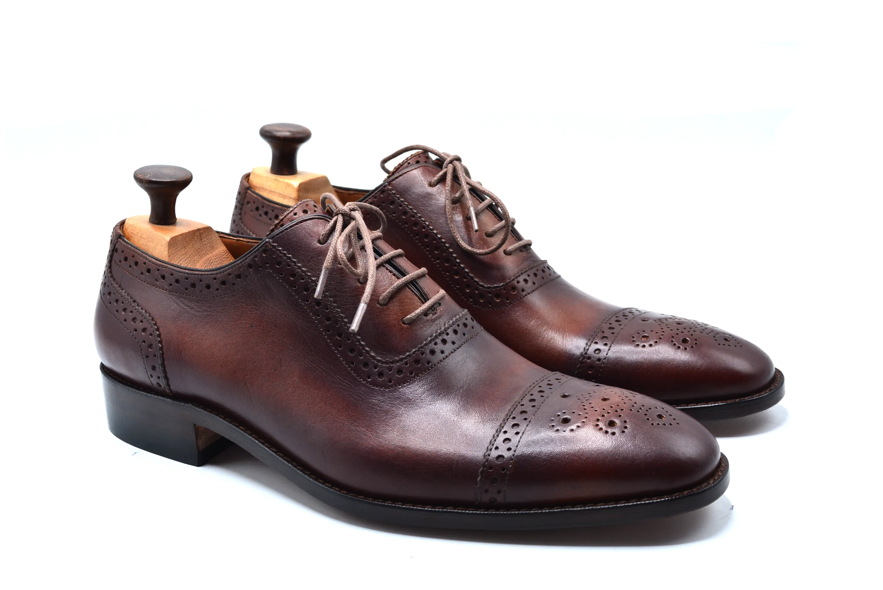 Brough Oxford Cap Toe Shoes