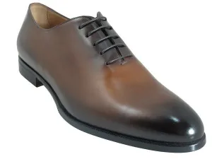 Brown Lace Up Leather Dress Shoes for Men