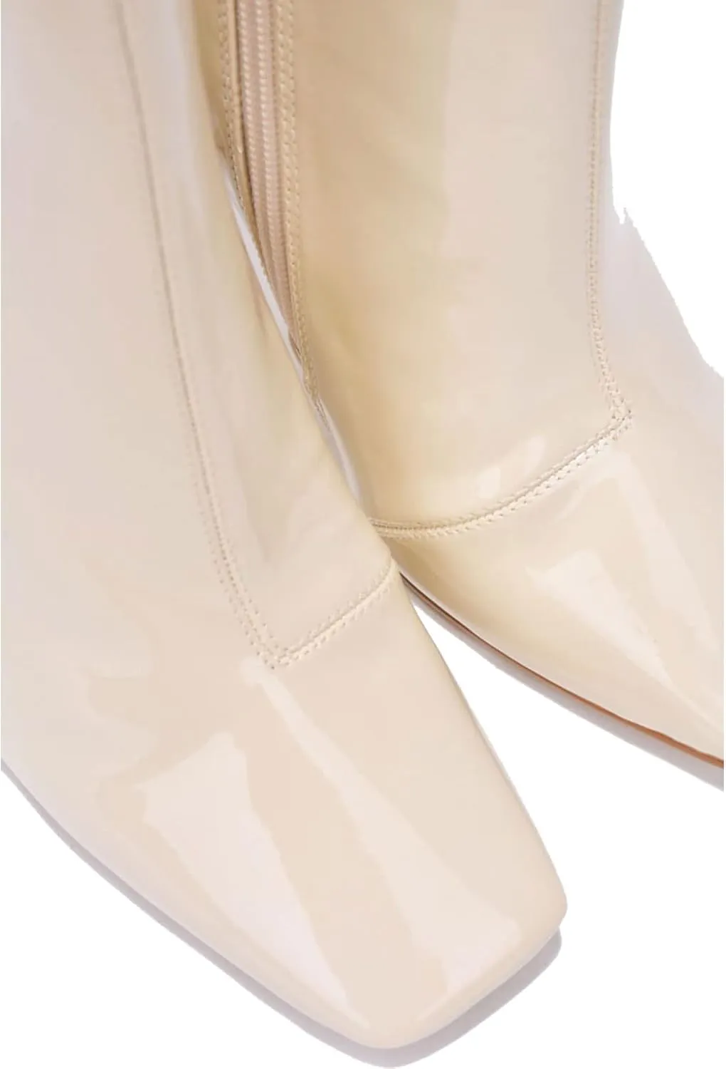 Cape Robbin Luciene Square Toe High Heel Booties (Luciene)