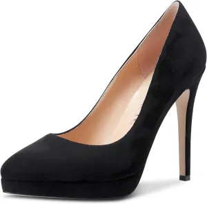 Castamere Womens High Heels Platform Pumps Slip-on Stilettos 12CM Heel Office Dress Shoes