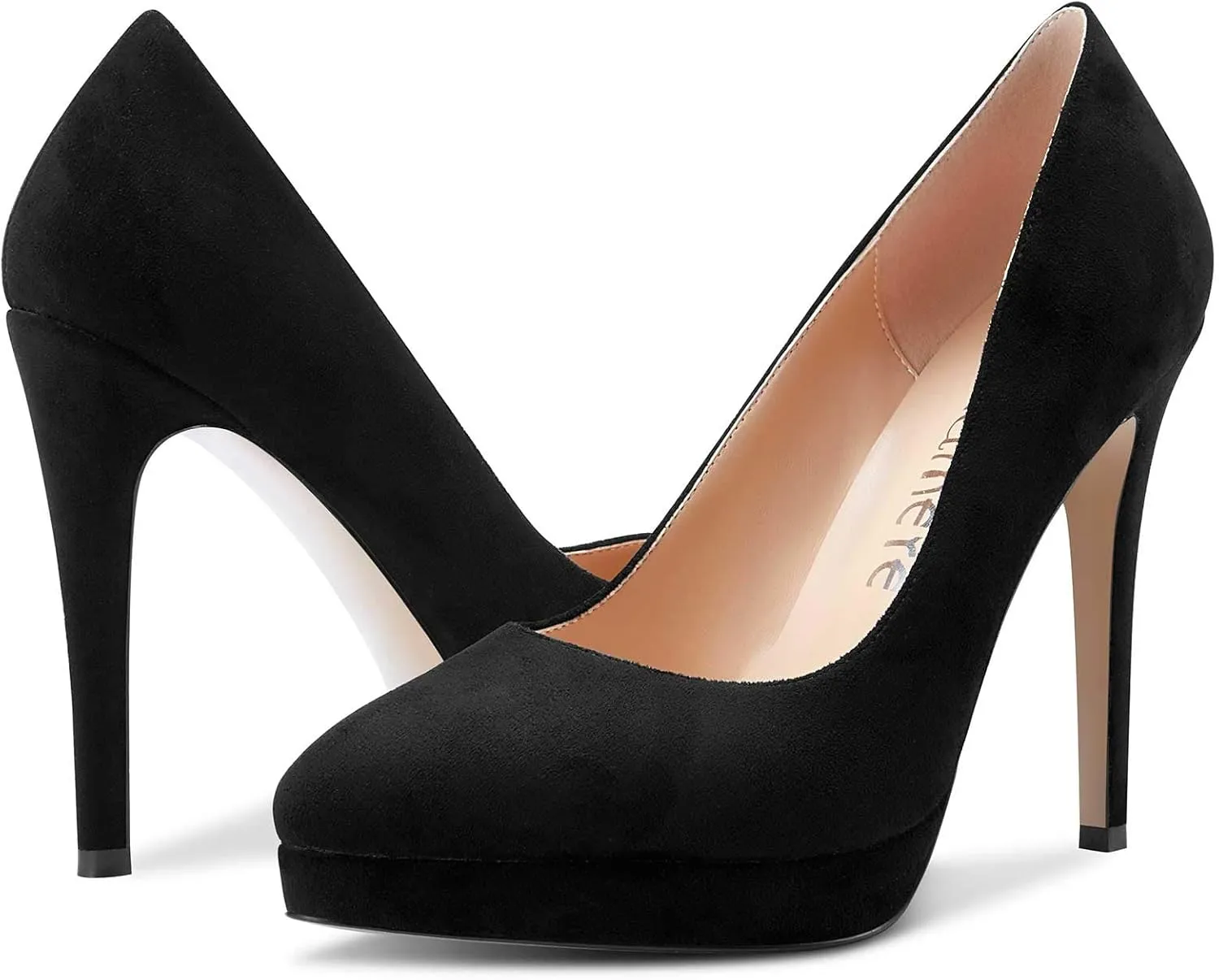 Castamere Womens High Heels Platform Pumps Slip-on Stilettos 12CM Heel Office Dress Shoes