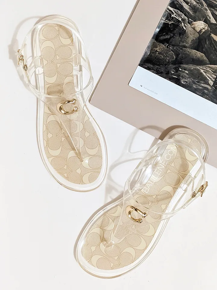 Coach Natalee Jelly Sandal Clear