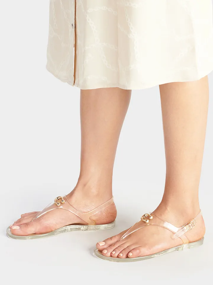 Coach Natalee Jelly Sandal Clear