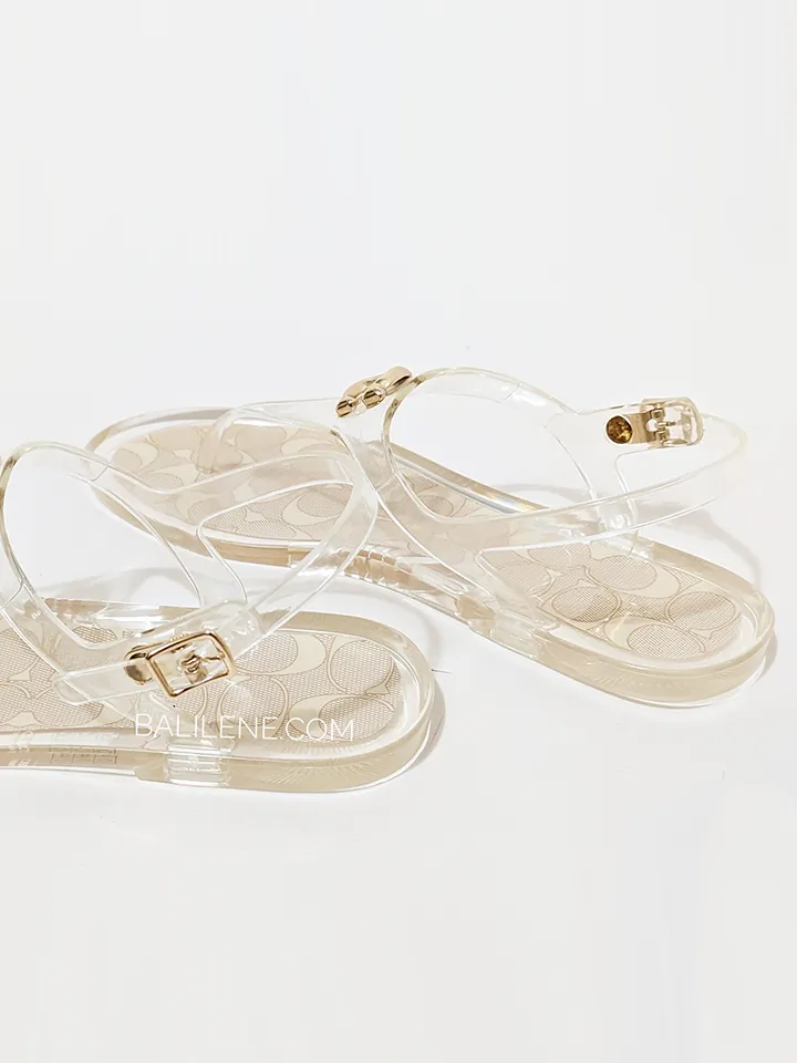 Coach Natalee Jelly Sandal Clear
