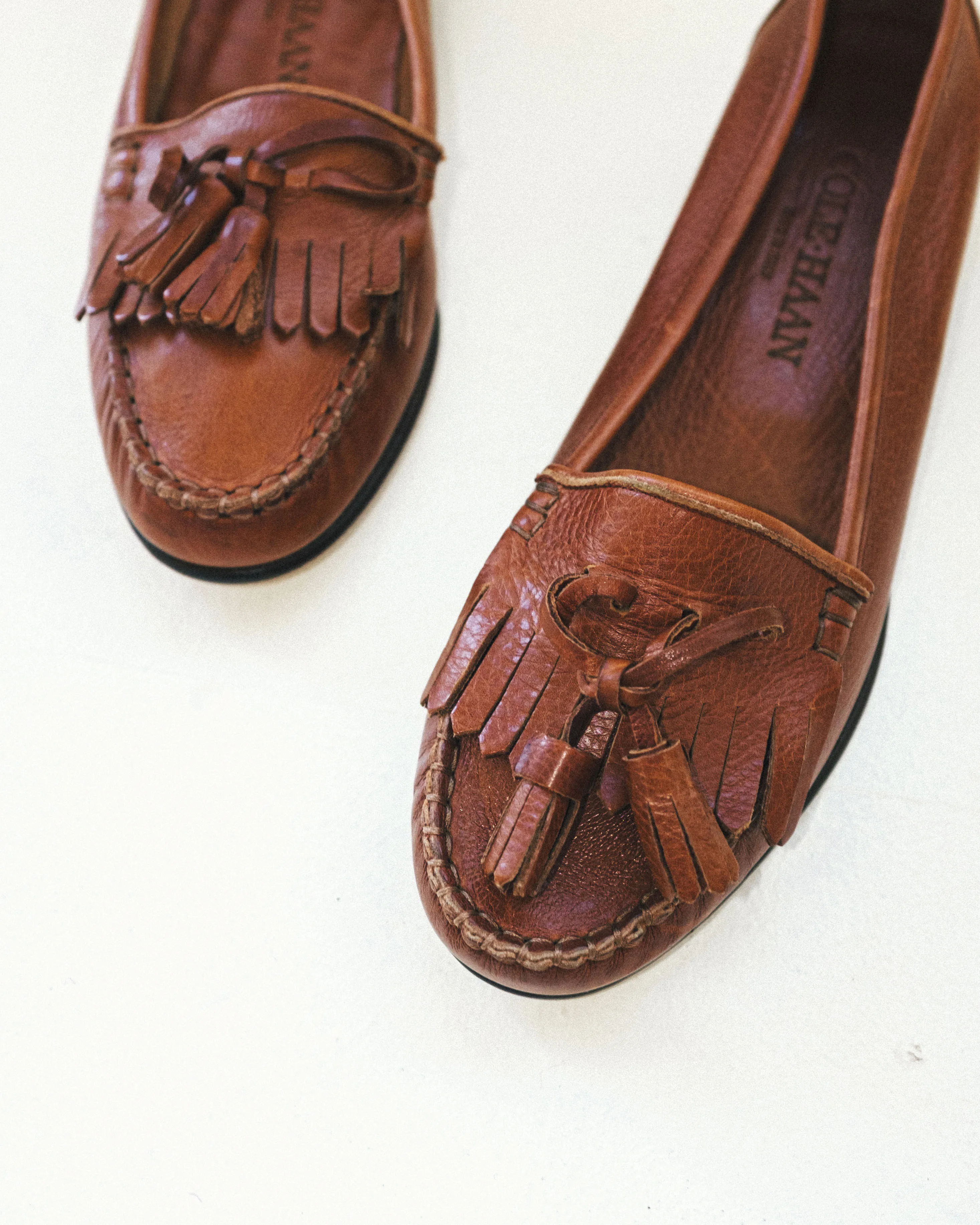 Cognac Tassel Loafer 5.5