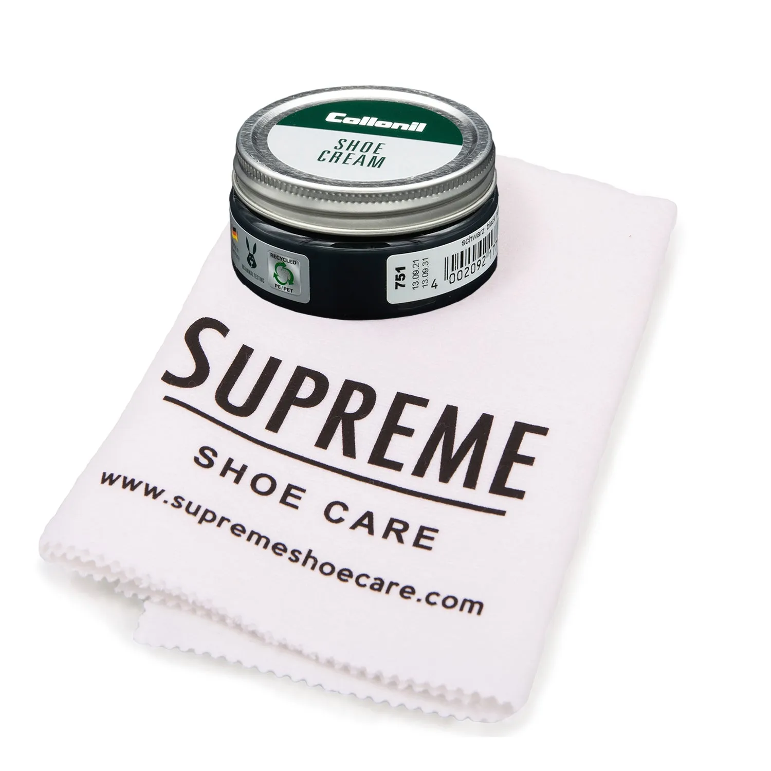 Collonil Shoe Cream Polish 60ml and Supreme Cloth