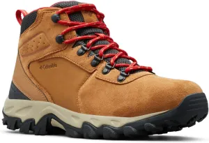 Columbia Men's Newton Ridge Plus II Suede Waterproof, 2024 Elk/Mountain Red, 10.5