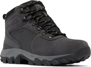 Columbia Men's Newton Ridge Plus II Suede Waterproof, 2024 Shark/Black, 9.5