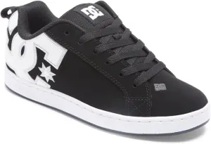 DC Shoes Women's Court Graffik Trainers, Black white stencil, 10 US