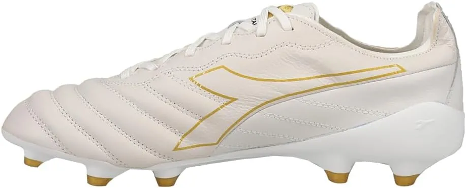 Diadora Mens Brasil Elite Tech Italy Lpx Firm Ground Soccer Cleats Firm Ground - White