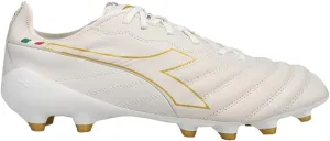 Diadora Mens Brasil Elite Tech Italy Lpx Firm Ground Soccer Cleats Firm Ground - White