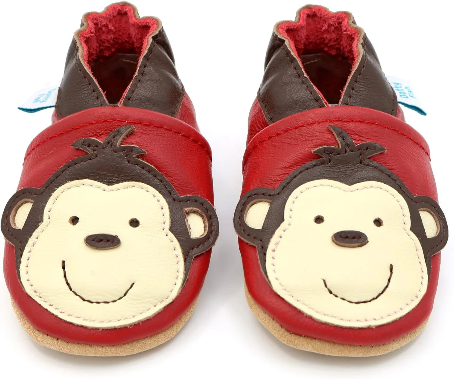 Dotty Fish Infant and Toddler Soft Leather Shoes – Barefoot-Friendly, Non-Slip Suede Sole, Podiatrist Recommended, Breathable Baby-Safe Leather, British Brand – Fits 0–5 Years