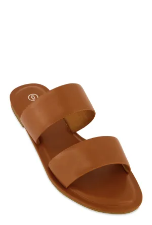 Double Band Slide Sandals