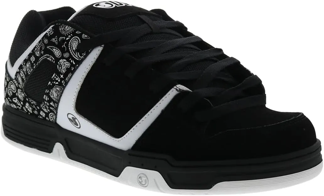 DVS Men's Remix Skate Shoe, Black White Pink, 10.5