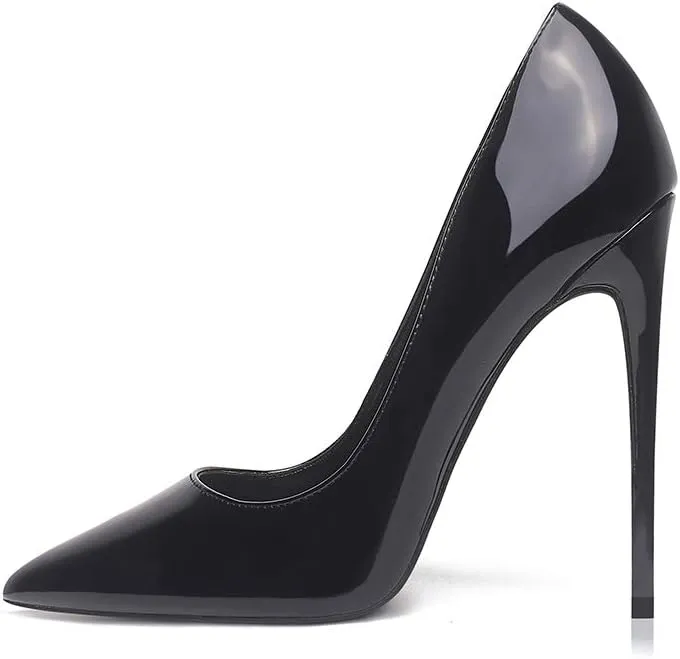 Elisabet Tang Women Pumps, Pointed Toe High Heel 4.7 inch/12cm Party Stiletto Heels Shoes