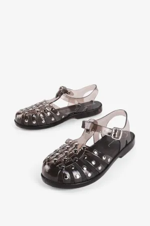 ELLERY STUDDED JELLY FISHERMAN SANDAL