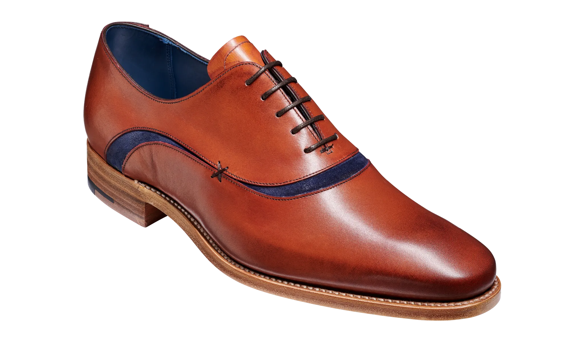 Emerson - Antique Rosewood Navy Suede