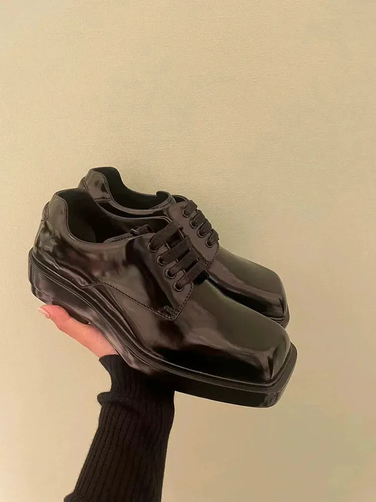 Ex-Boyfriend Leather Derbies