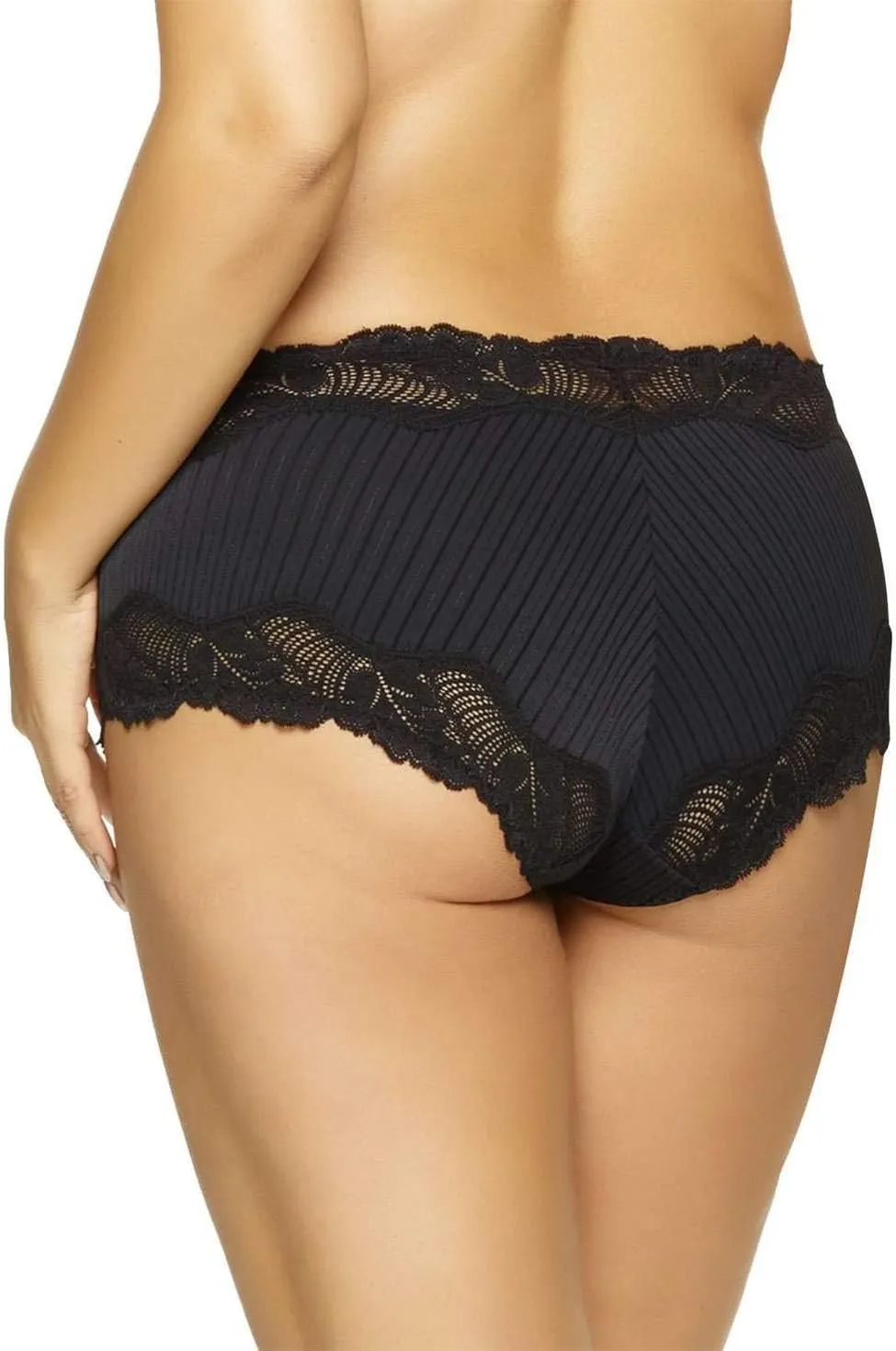 Felina Paramour Stripe Delight Hipster | Panty | 4-Pack | Lace | Plus Size