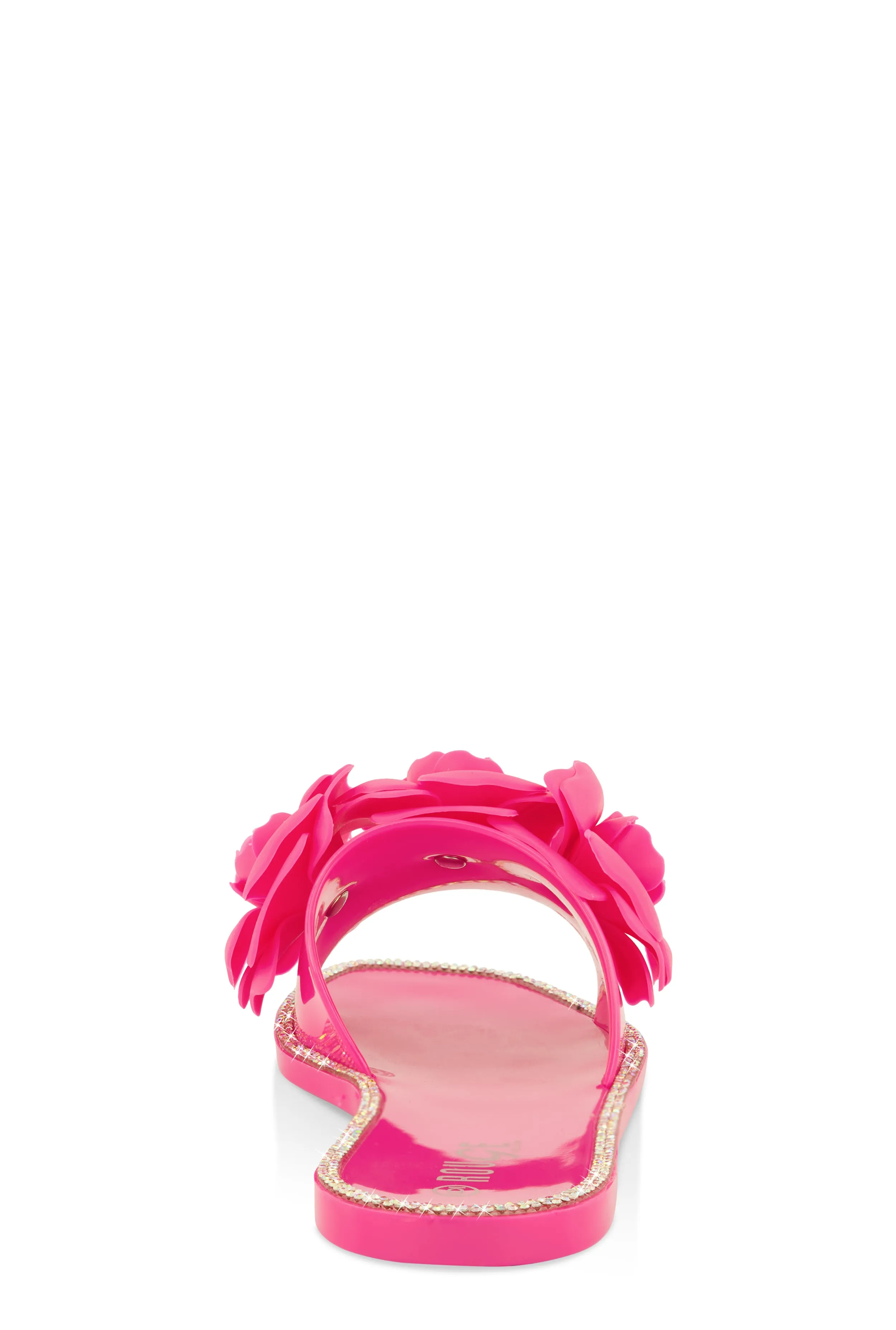 Flower Band Jelly Slide Sandals